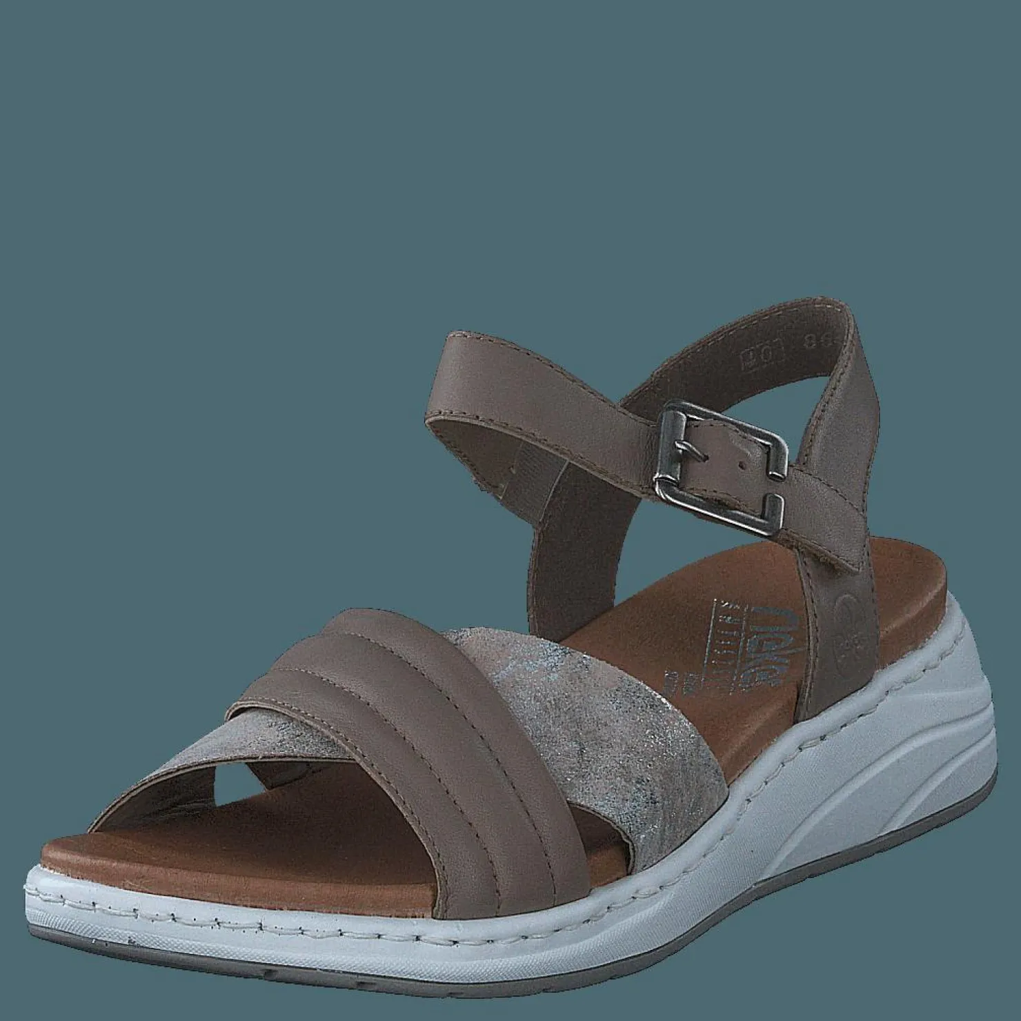 Rieker 64301 Beige Combination Brun och Beige Outlet