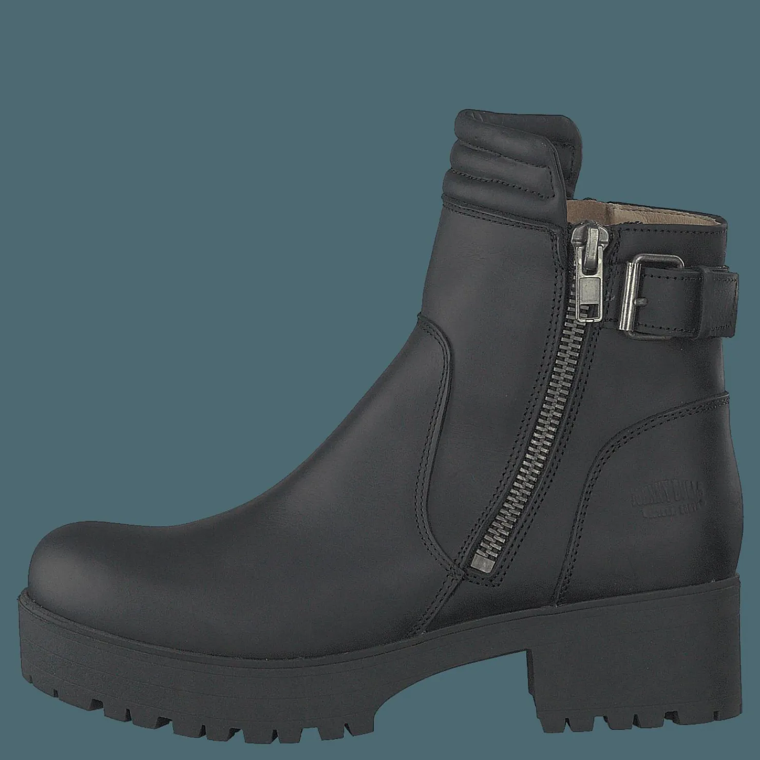Johnny Bulls 5085 Biker Black Old Silver Silver och Svart New