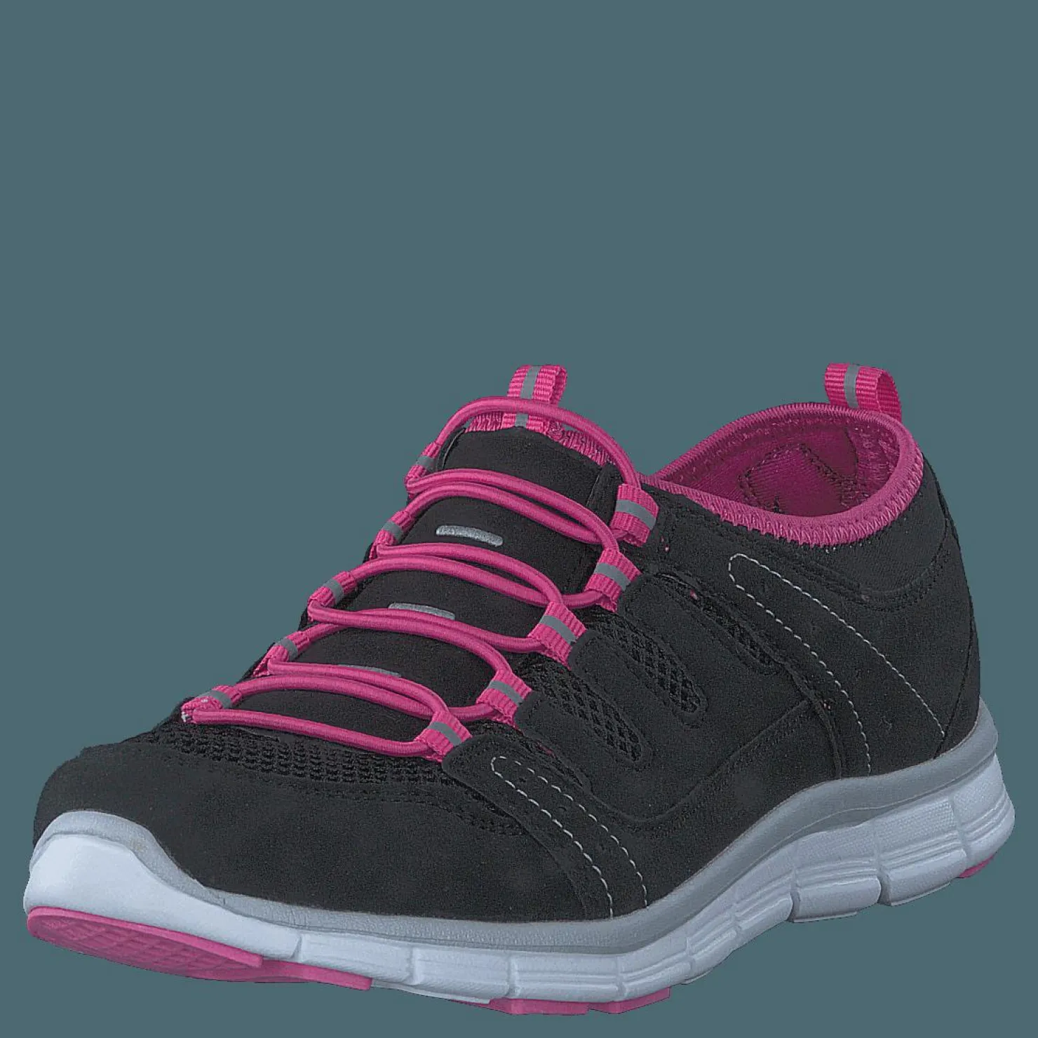 Polecat 435-2311 Comfort Sock Black/Fuchsia Svart Best