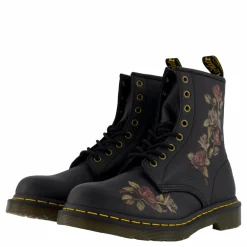 Dr Martens 1460 Decayed Roses Classic Tumbled Svart Hot