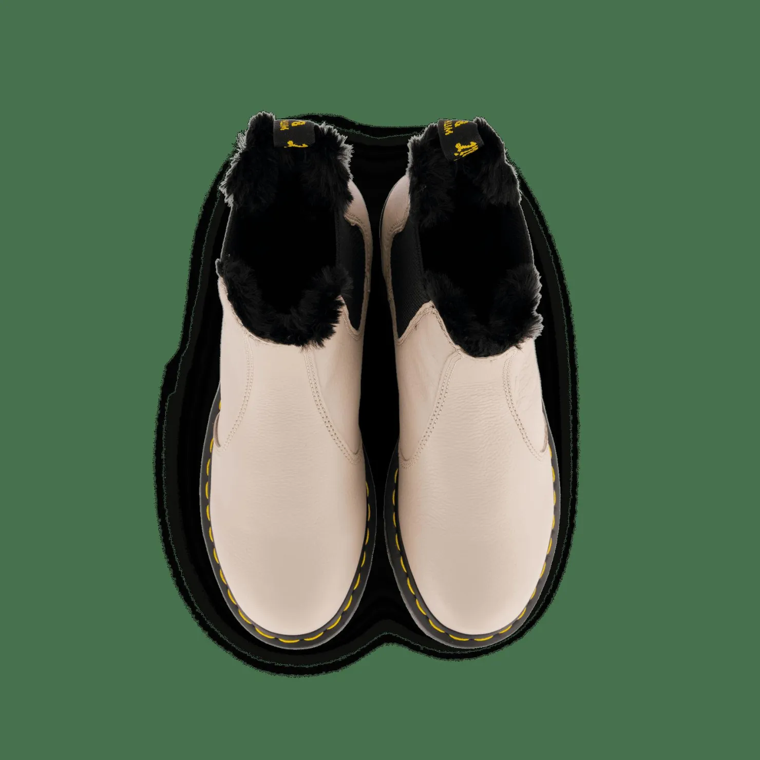 Dr Martens 2976 Leonore Vintage Taupe Virginia & Black Vit Clearance