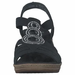 Rieker 62459-00 Schwarz Brun och Svart Clearance