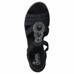 Rieker 62459-00 Schwarz Brun och Svart Clearance
