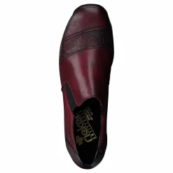 Rieker 44251-35 Vinorosso Röd