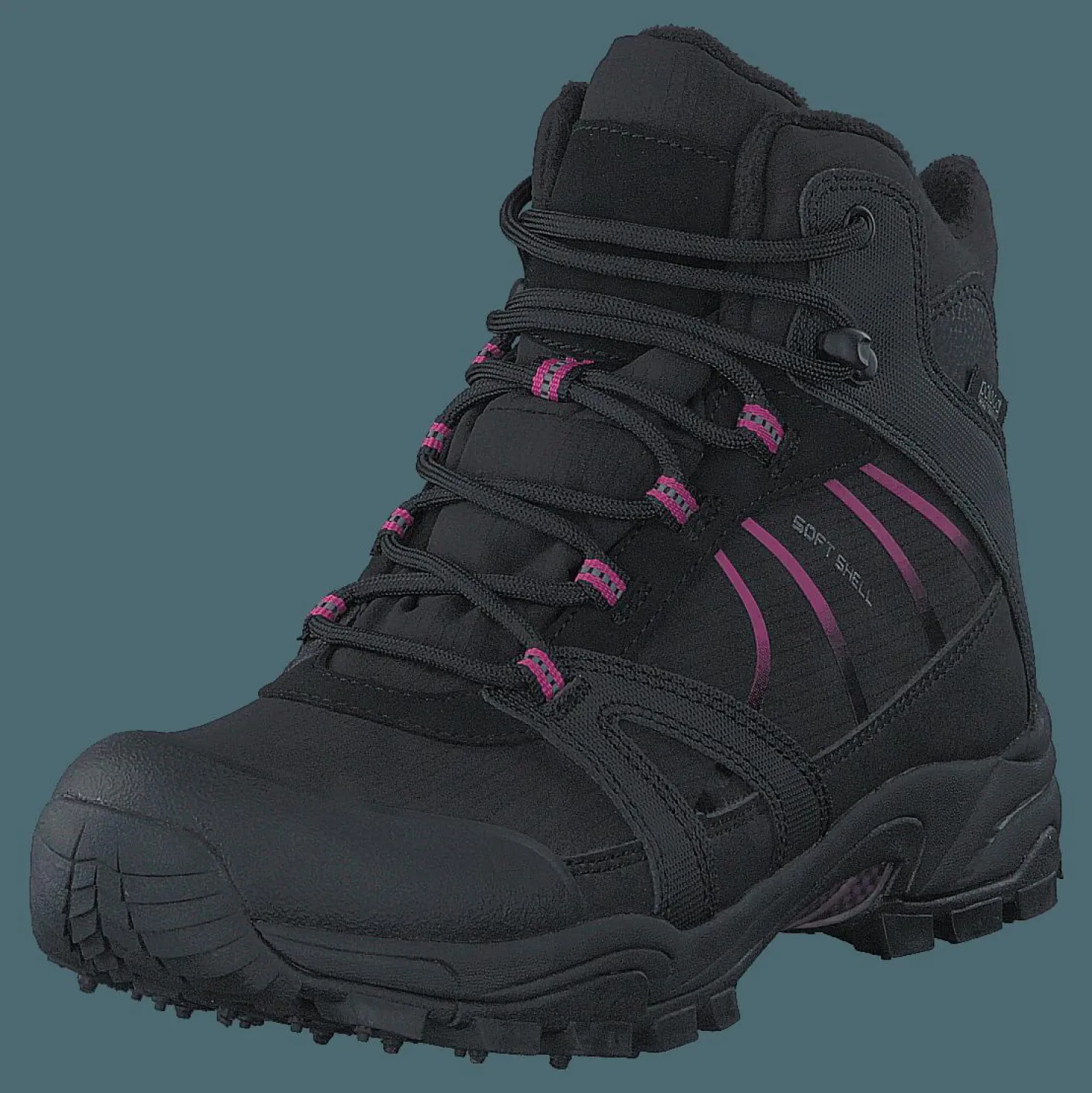 Polecat 430-4401 Waterproof Warm Lined Black/Fuchsia ICE-Tech Studs Svart Best