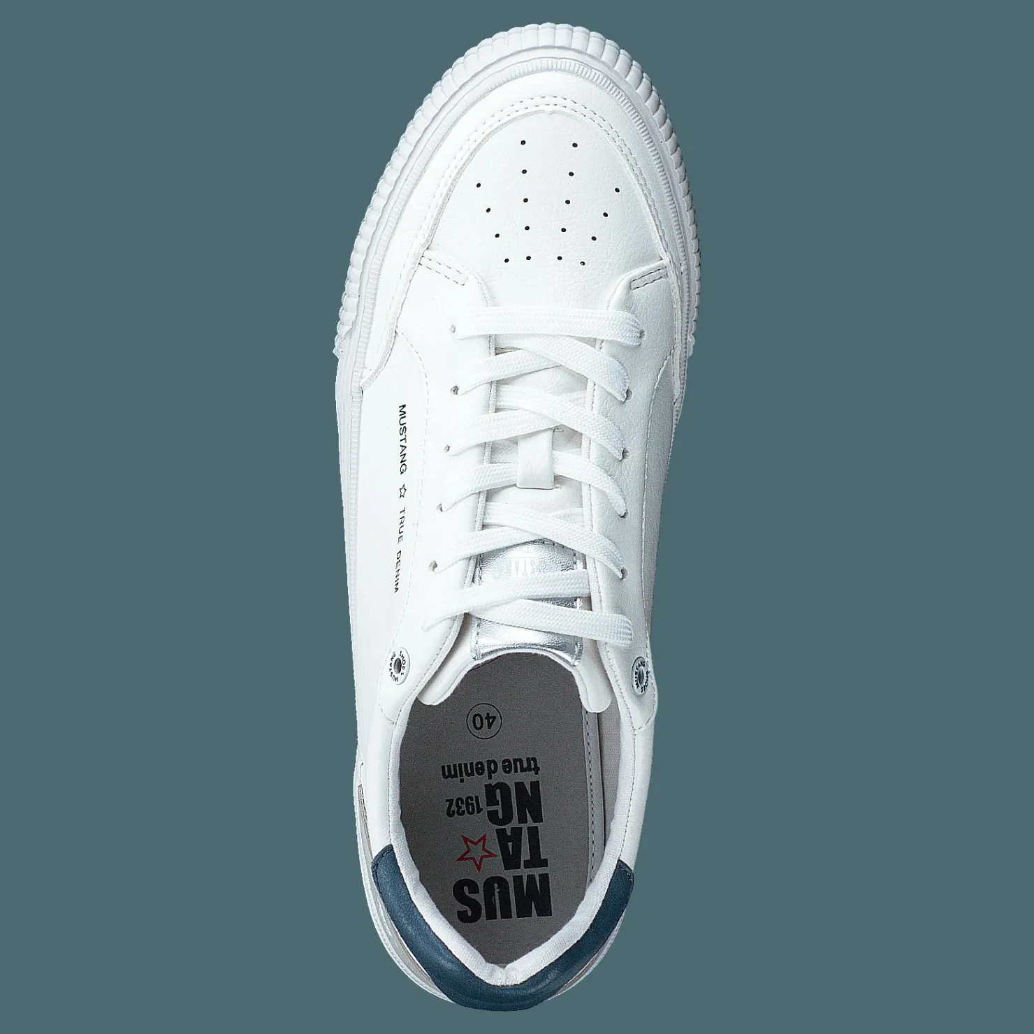 Mustang 1420301 White Blue Vit Hot