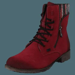 Rieker 70840-35 Wine Röd Clearance