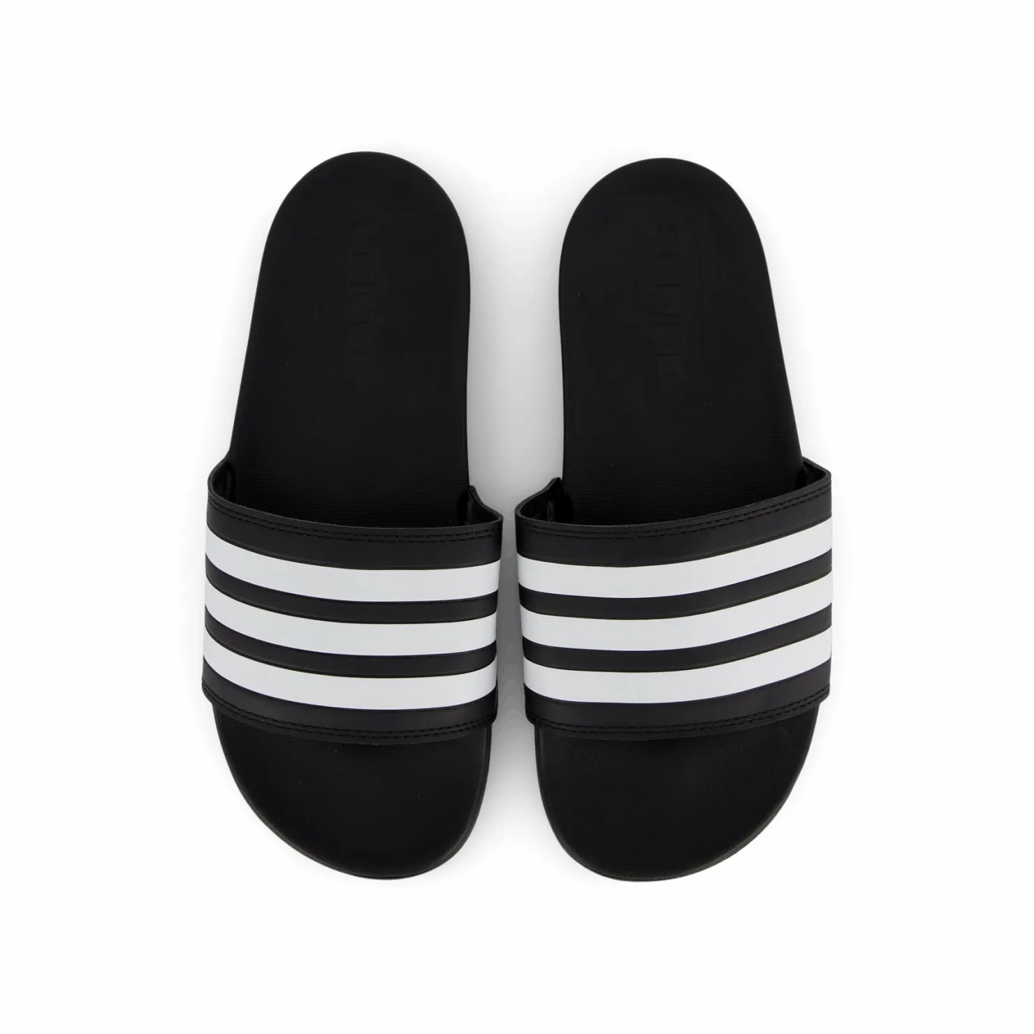adidas Adilette Comfort Slides Core Black / Cloud White / Core Black Grå Outlet