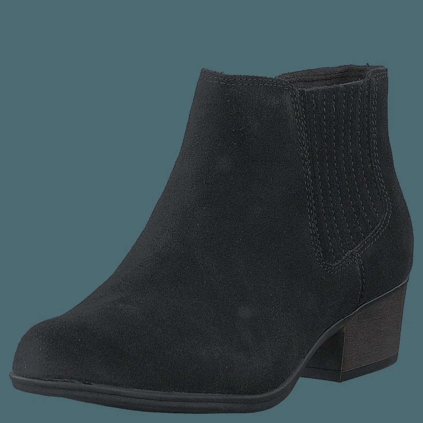 Clarks Adreena Flora Black Suede Svart Outlet