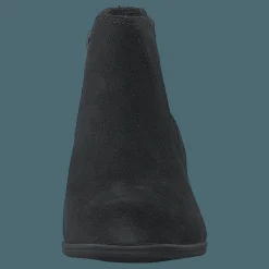Clarks Adreena Flora Black Suede Svart Outlet