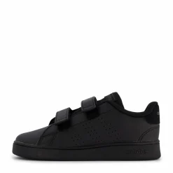 adidas Advantage Lifestyle Court Two Hook-and-Loop Shoes Core Black / Core Black / Grey Six Svart Sale