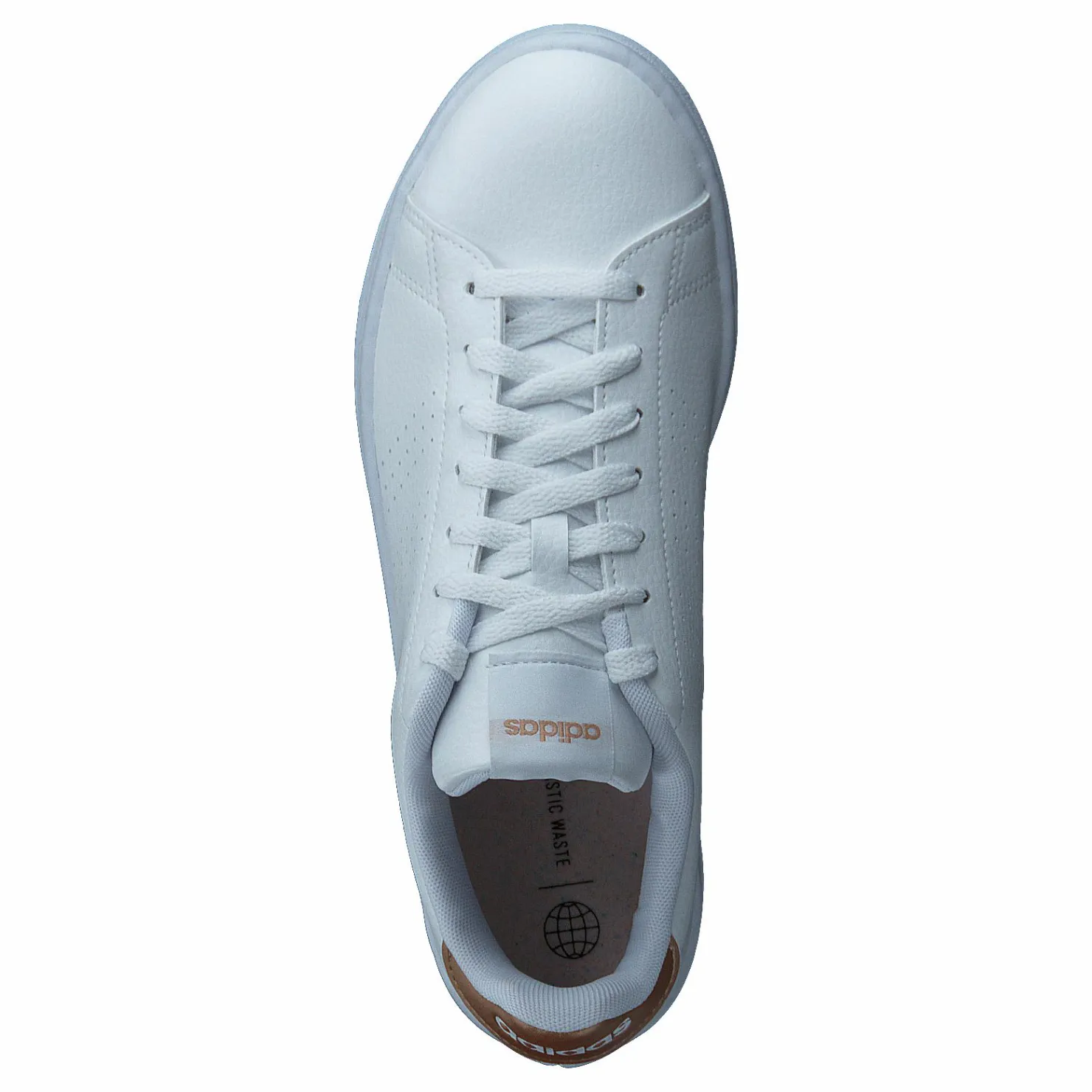adidas Advantage Shoes Cloud White / Cloud White / Copper Metallic Vit New