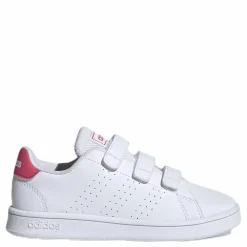 adidas Advantage Shoes Cloud White / Real Pink / Cloud White Vit Sale