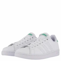 adidas Advantage Shoes Cloud White / Cloud White / Green Vit Clearance