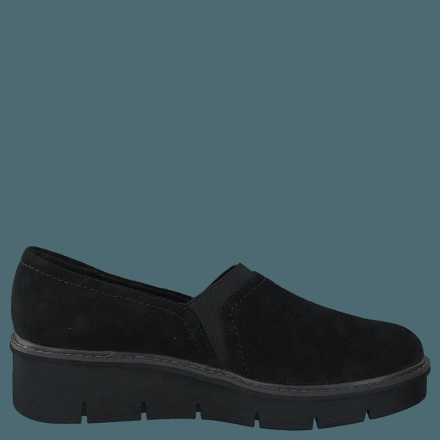 Clarks Airabell Mid Black Sde Svart Clearance