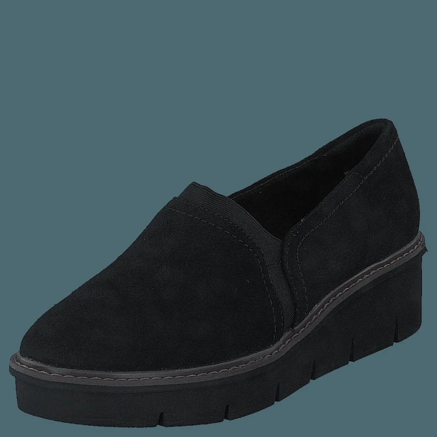 Clarks Airabell Mid Black Sde Svart Clearance