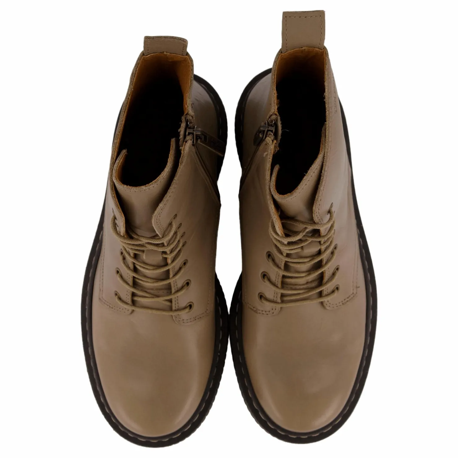 Ten Points Alina Laced Boots Taupe Brun Hot