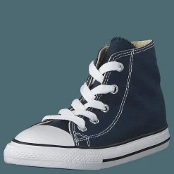 Converse All Star Canvas-Hi Navy Blå Discount