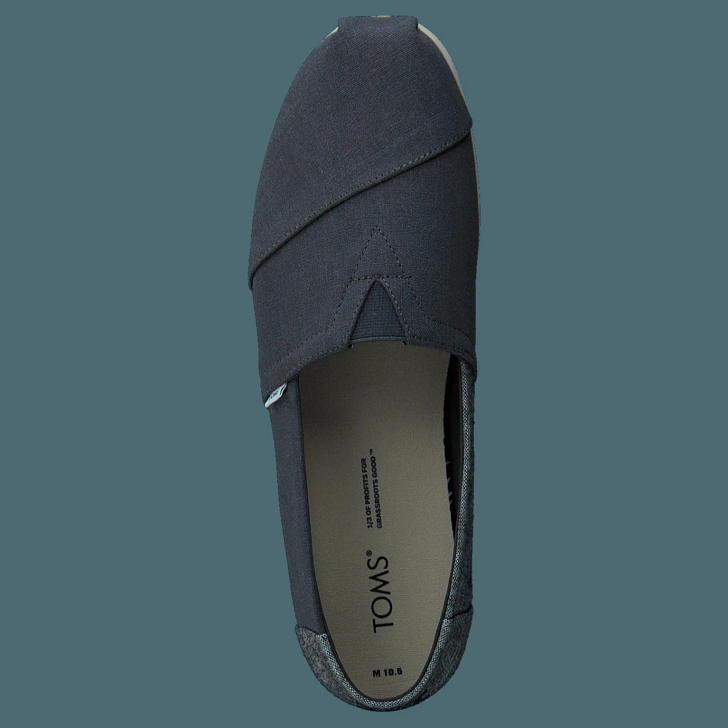 Toms Alpargata Cloudbound Linen Speckled Linen Grå och Blå Clearance