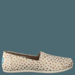 Toms Alpargata Rose Gold/natural Canvas Dots Guld och Beige Hot
