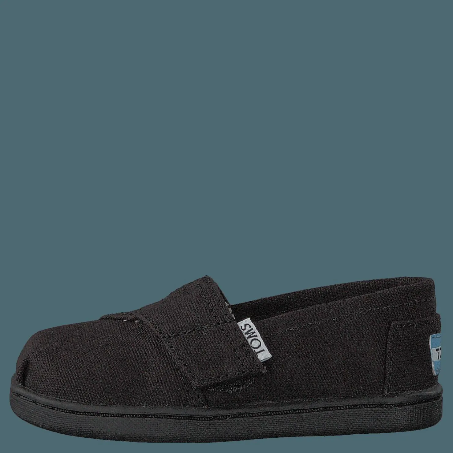 Toms Alpargata Tiny Black Canvas Svart Clearance