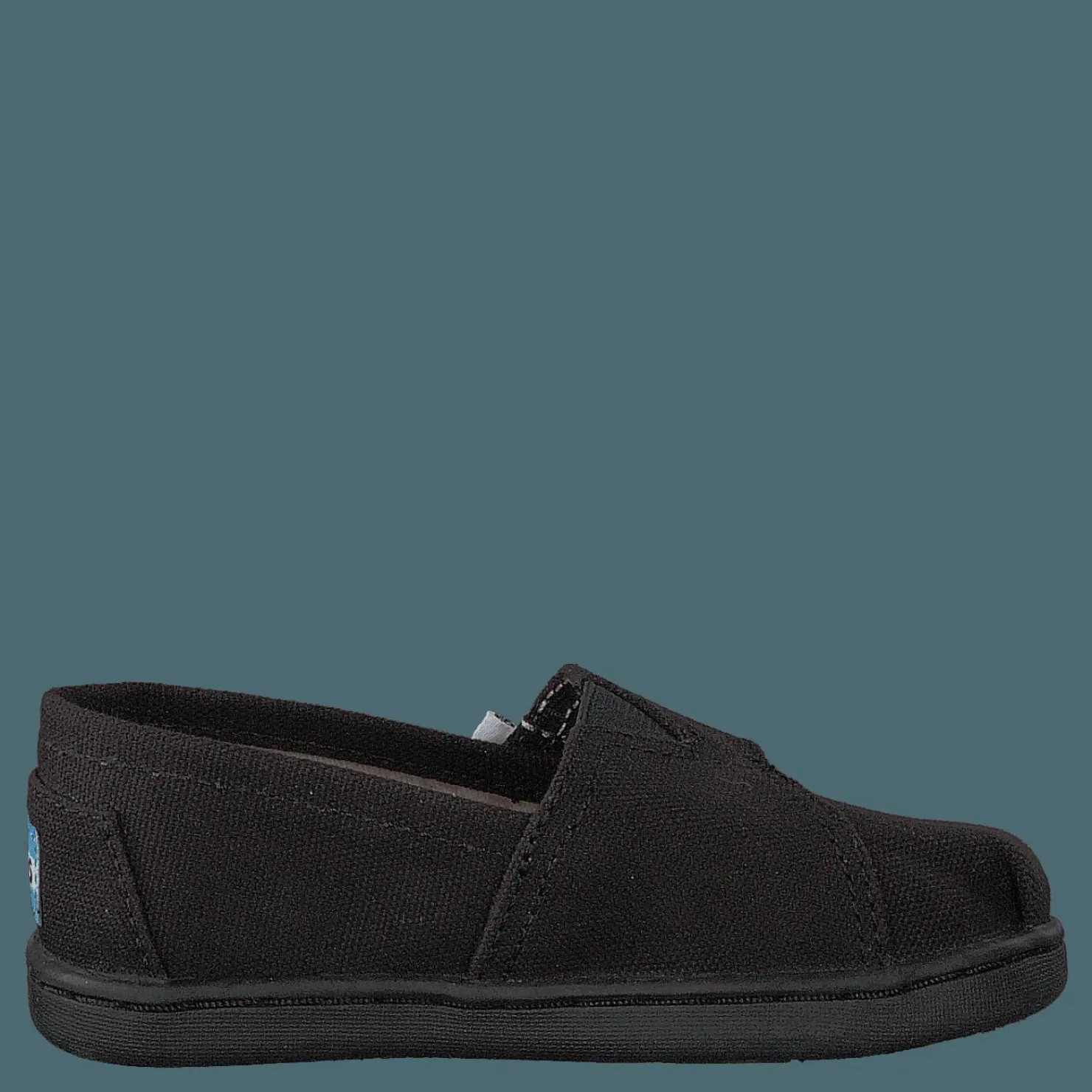 Toms Alpargata Tiny Black Canvas Svart Clearance