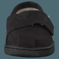 Toms Alpargata Tiny Black Canvas Svart Clearance