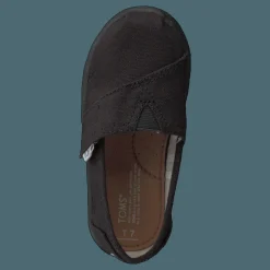 Toms Alpargata Tiny Black Canvas Svart Clearance