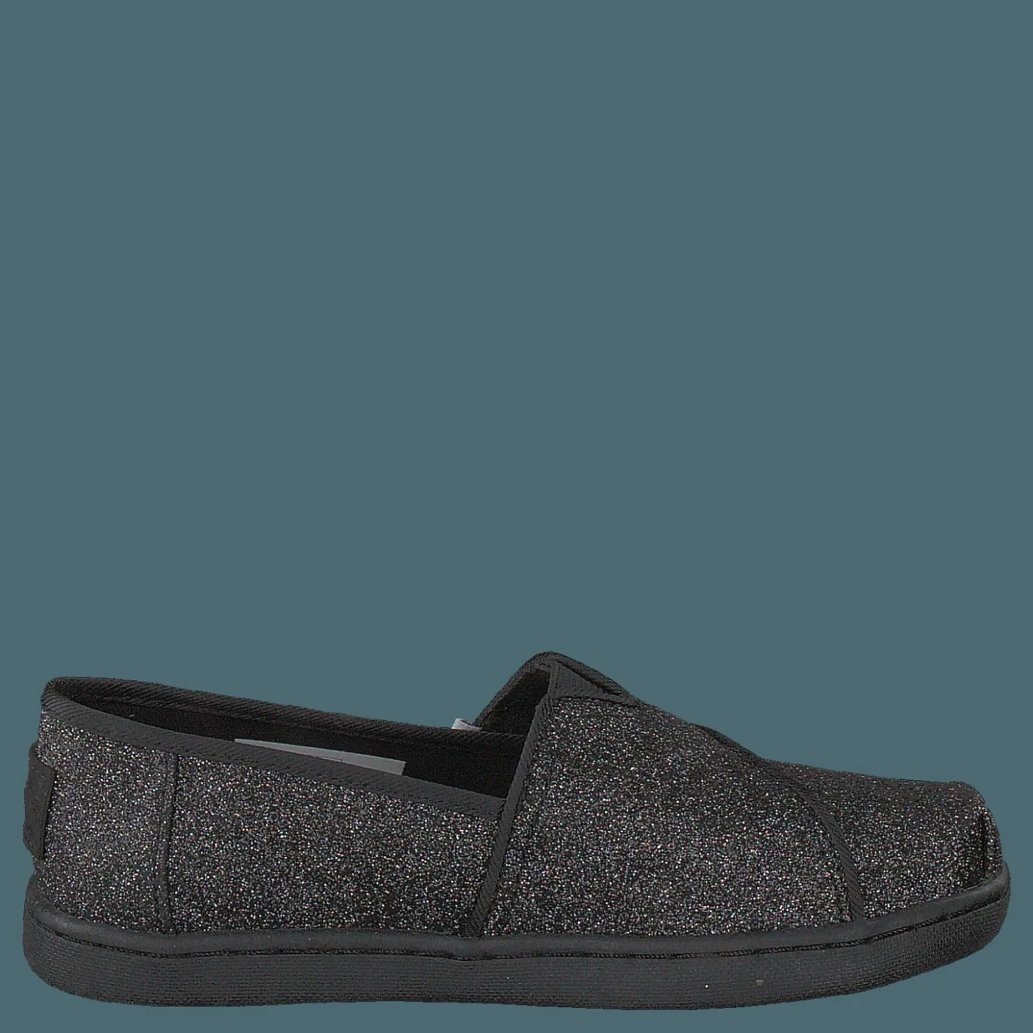 Toms Alpargata Tiny Black Iridescent Glimmer Svart Outlet