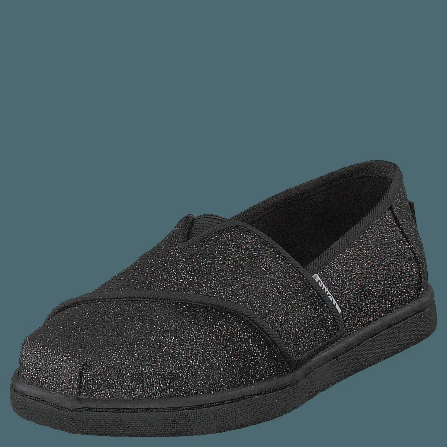 Toms Alpargata Tiny Black Iridescent Glimmer Svart Outlet