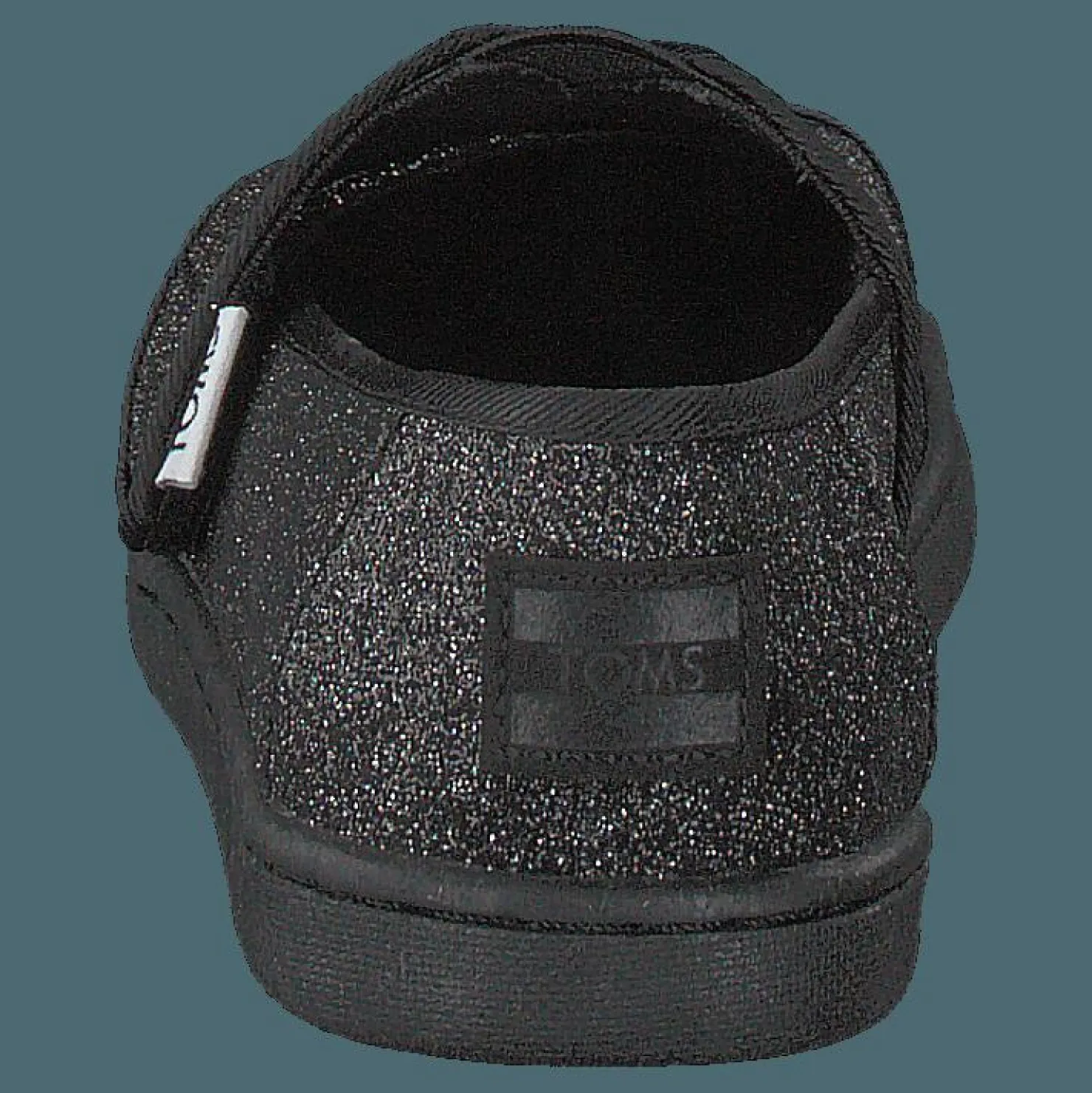 Toms Alpargata Tiny Black Iridescent Glimmer Svart Outlet