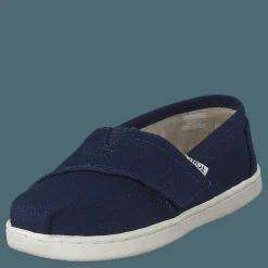 Toms Alpargata Tiny Navy Canvas Blå New