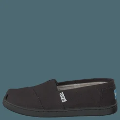 Toms Alpargata Youth Black Canvas Svart Hot