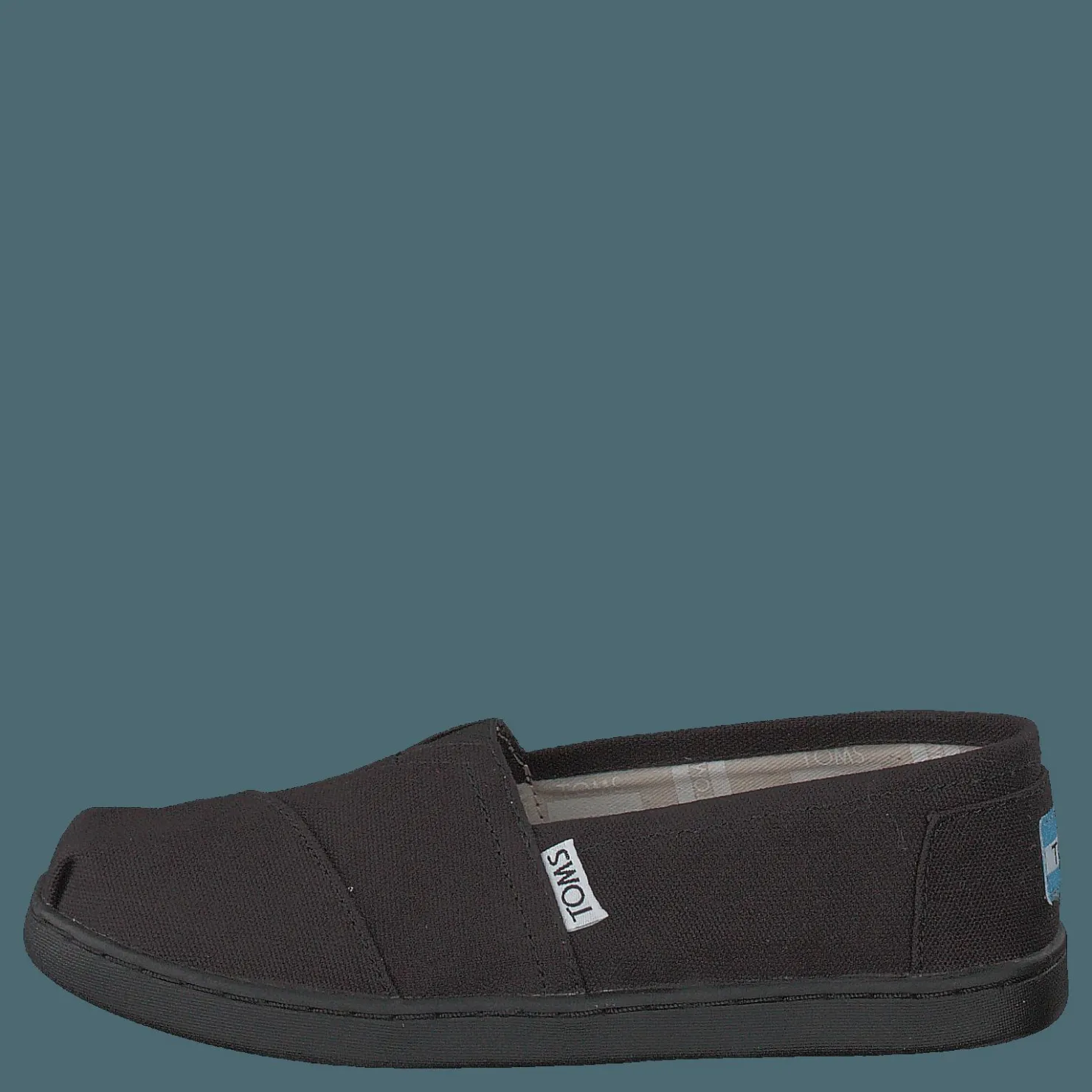 Toms Alpargata Youth Black Canvas Svart Hot