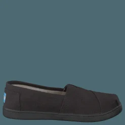 Toms Alpargata Youth Black Canvas Svart Hot