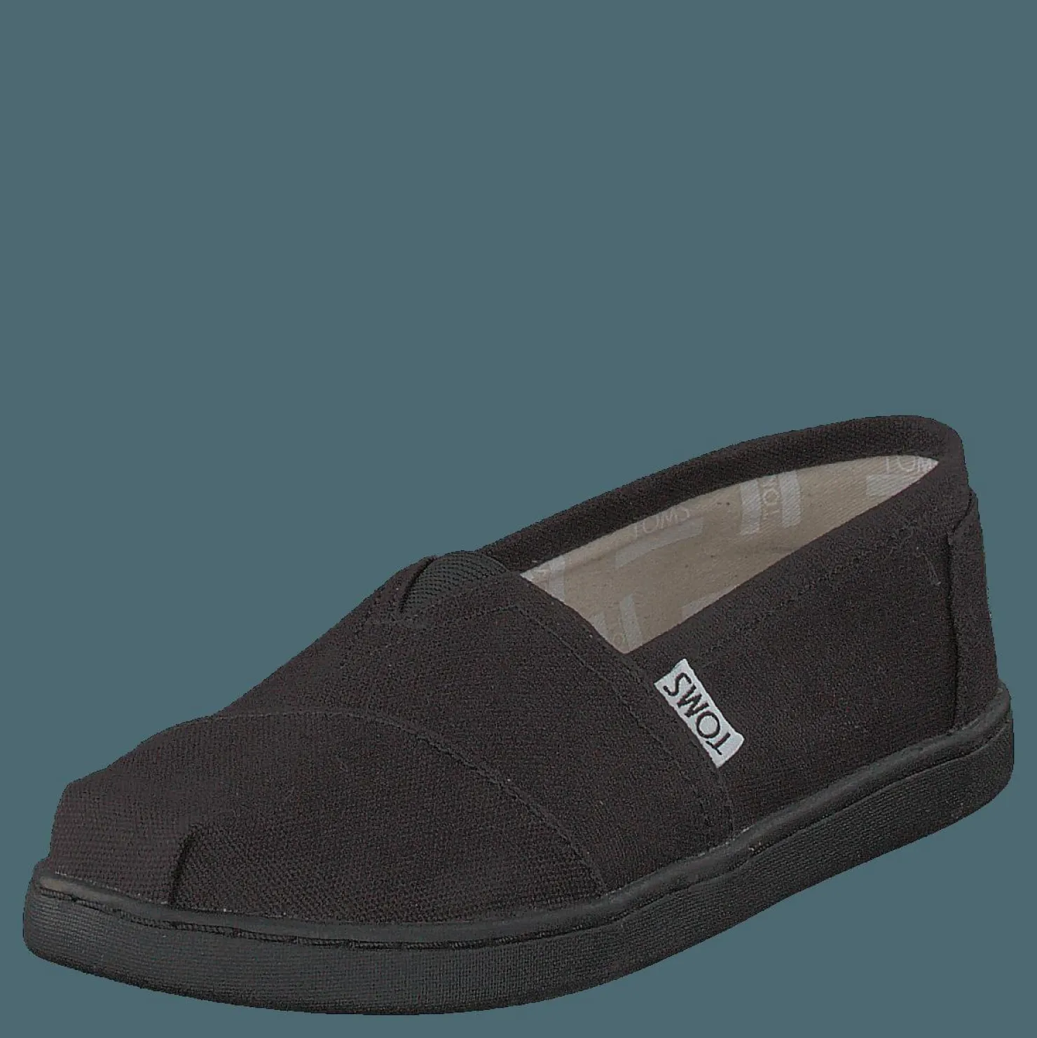 Toms Alpargata Youth Black Canvas Svart Hot