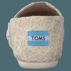 Toms Alpargata Youth Natural Daisy Metallic Beige