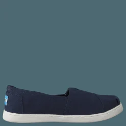 Toms Alpargata Youth Navy Canvas Blå Online