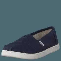 Toms Alpargata Youth Navy Canvas Blå Online