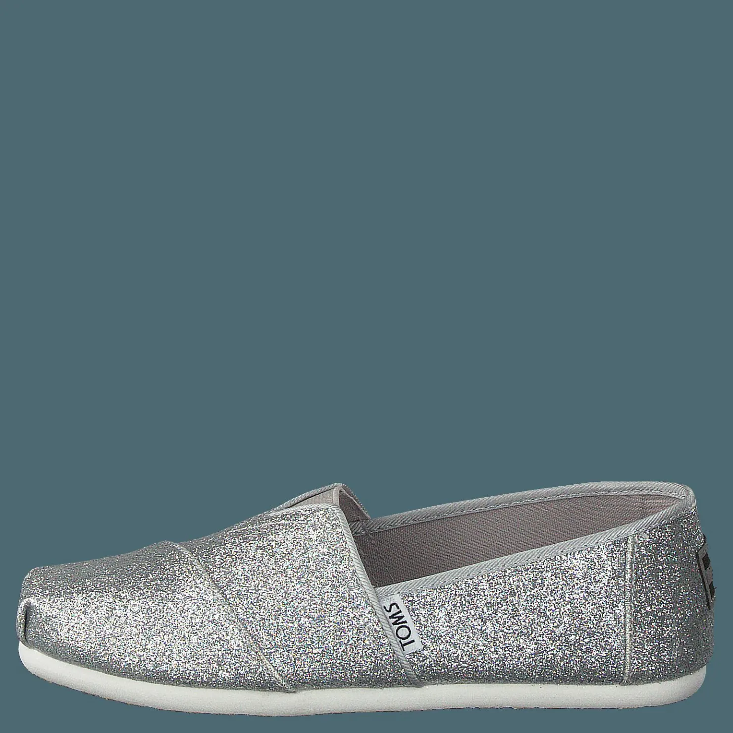 Toms Alpargata Youth Silver Iridescent Glimmer Silver och Grå