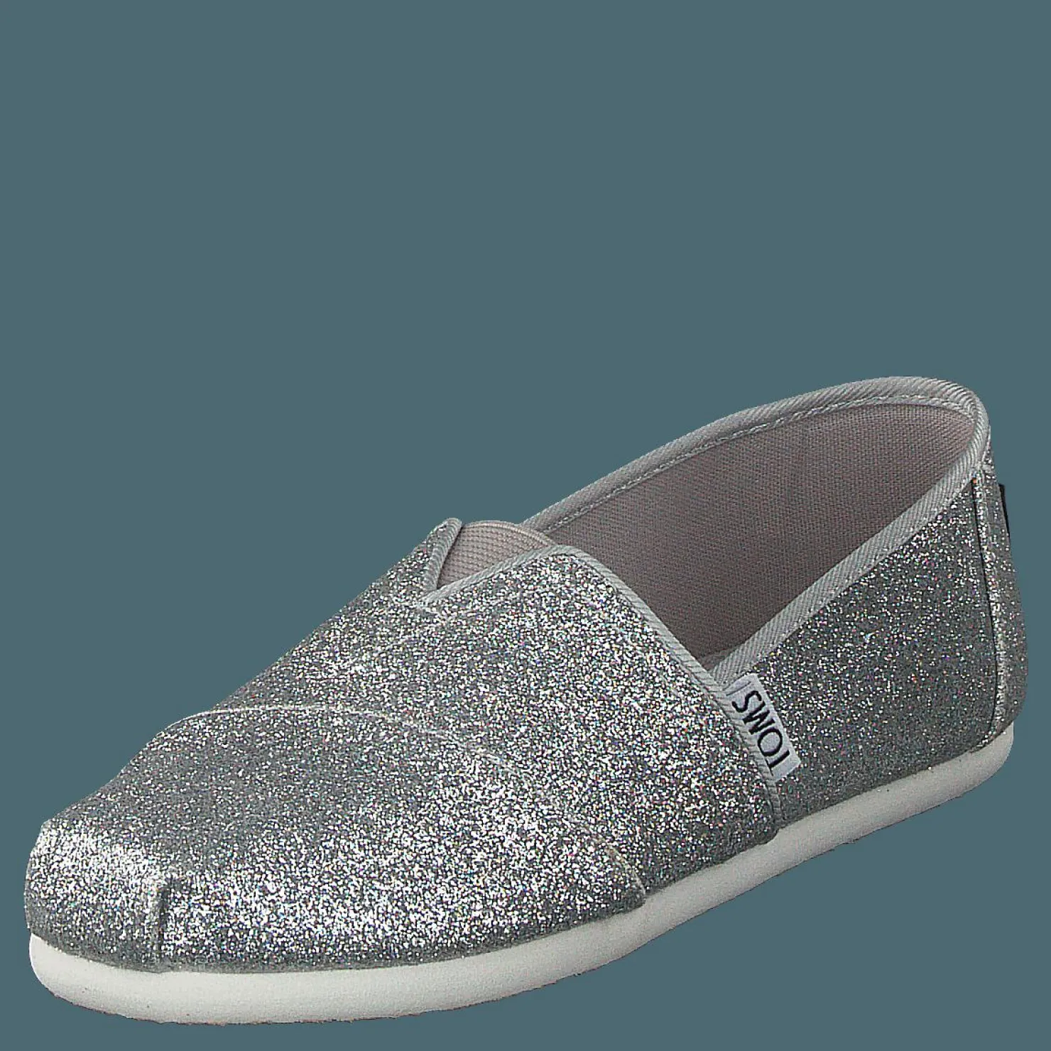 Toms Alpargata Youth Silver Iridescent Glimmer Silver och Grå