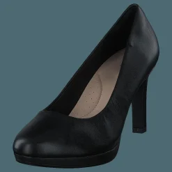 Clarks Amber Joy Black Leather Svart Online