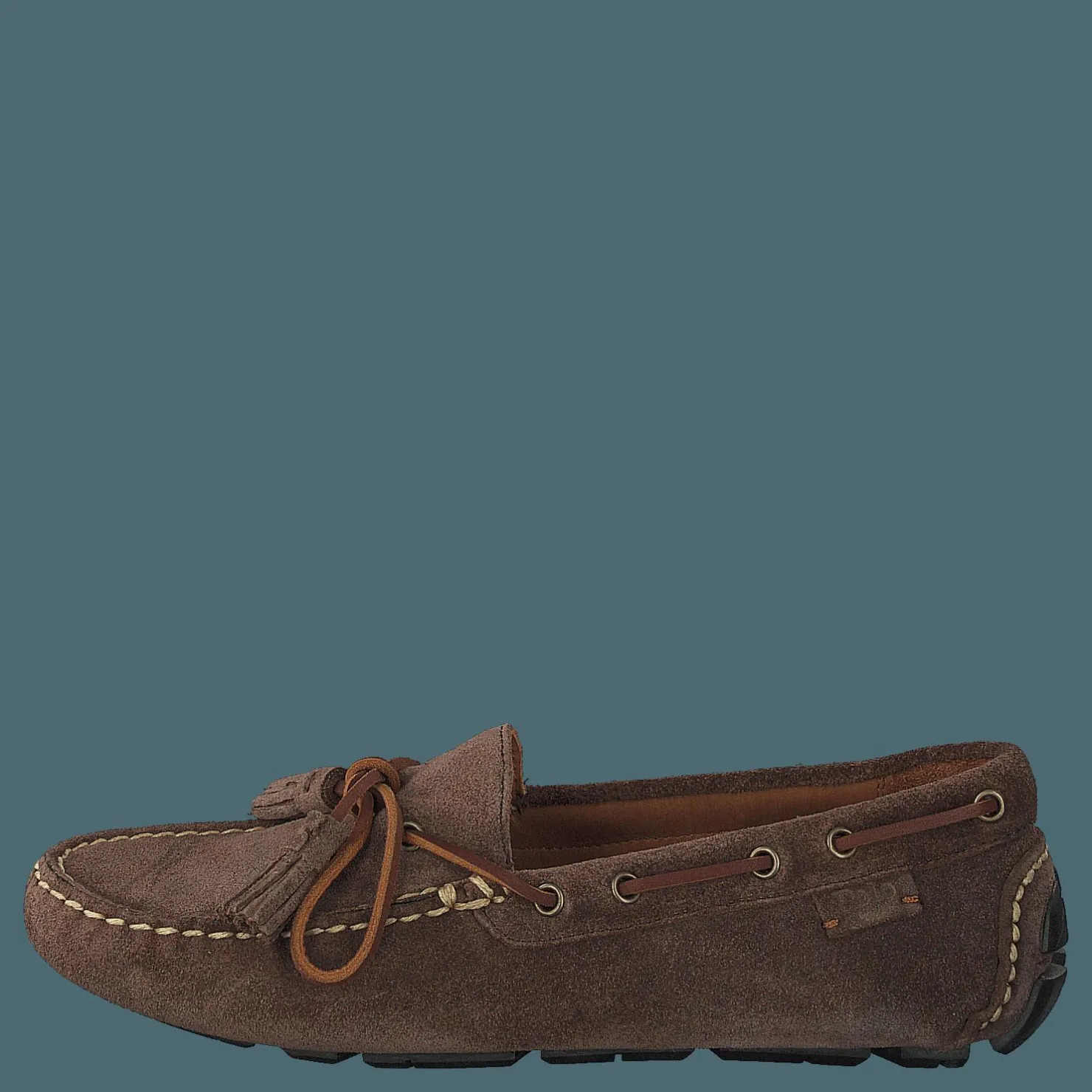 Polo Ralph Lauren Anders Tasseled Suede Driver Chocolate Brown Brun Hot
