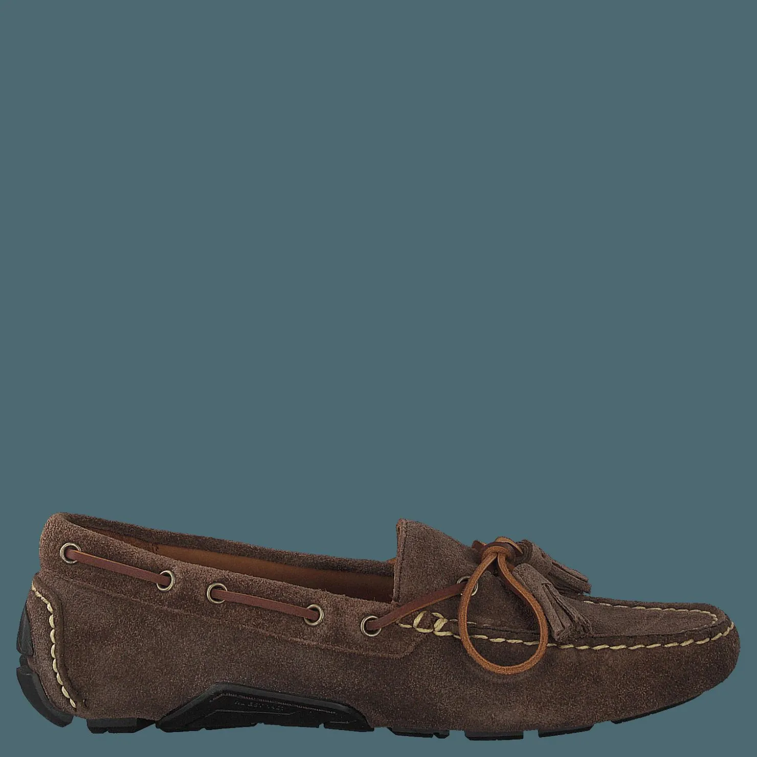 Polo Ralph Lauren Anders Tasseled Suede Driver Chocolate Brown Brun Hot