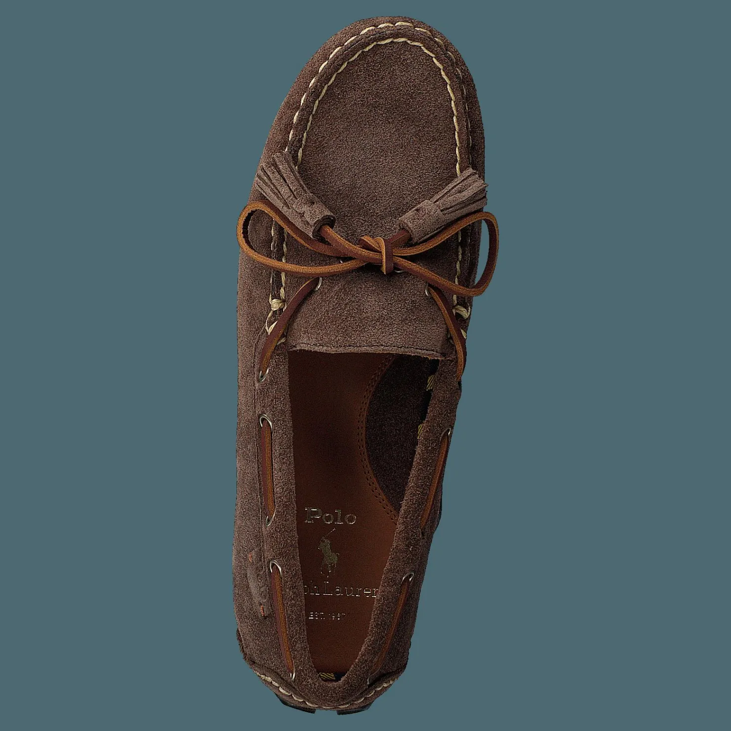 Polo Ralph Lauren Anders Tasseled Suede Driver Chocolate Brown Brun Hot