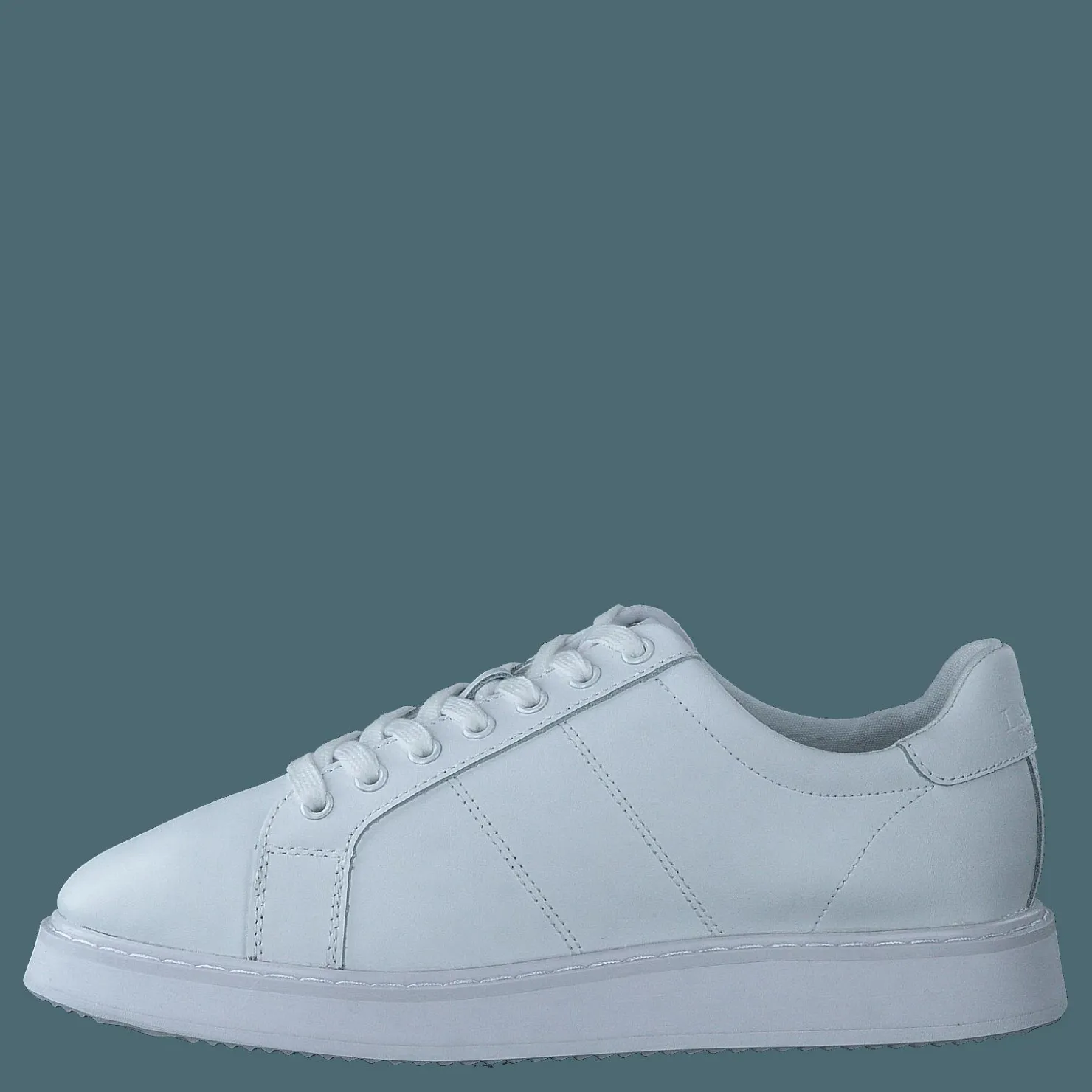 Lauren Ralph Lauren Angeline IV Action Leather Sneaker RL White / RL White Vit Clearance