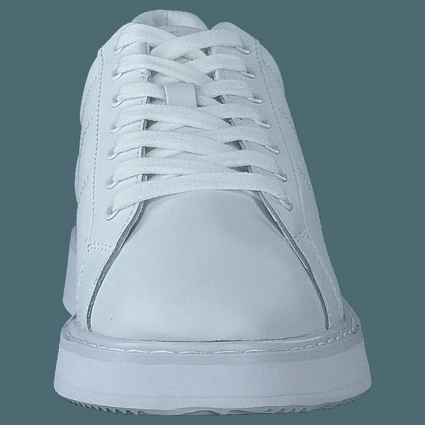 Lauren Ralph Lauren Angeline IV Action Leather Sneaker RL White / RL White Vit Clearance