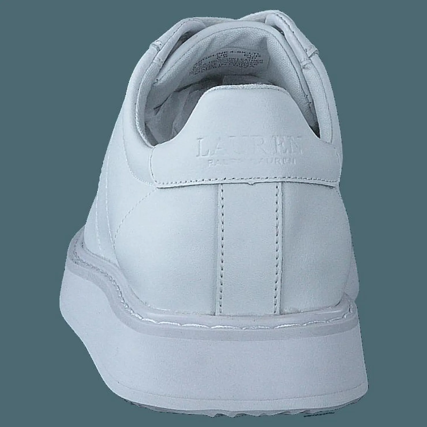 Lauren Ralph Lauren Angeline IV Action Leather Sneaker RL White / RL White Vit Clearance