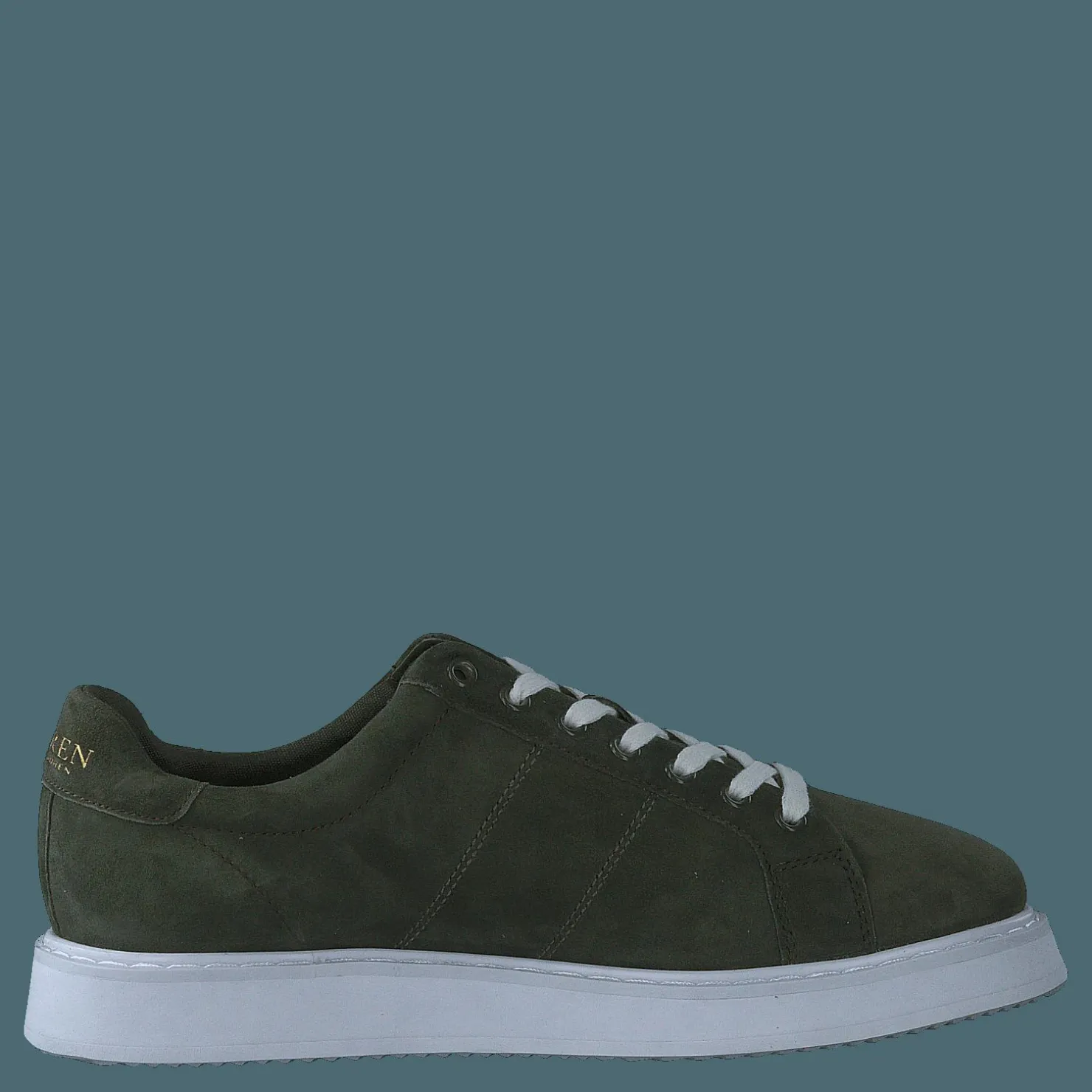 Lauren Ralph Lauren Angeline IV Suede Sneaker Classic Olive Grön Discount