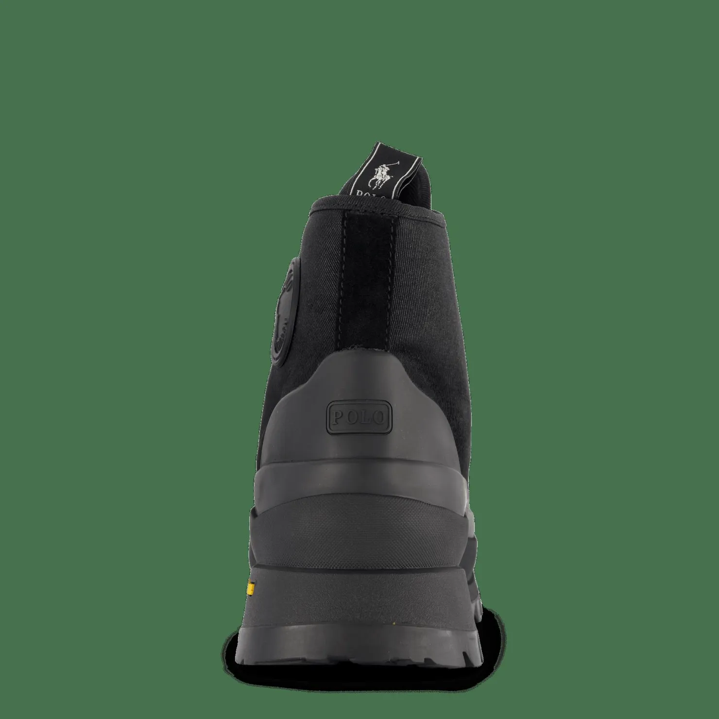 Polo Ralph Lauren Armin Waxed Twill Trainer Boot Black Svart Online